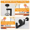 Cabinet Installation Clamp 10-57mm Adjustable G-Type Drawerwood Working Clamps Portable Drawer Fixing Clip Woodworking Tools