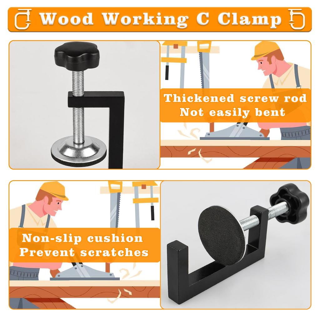 Cabinet Installation Clamp 10-57mm Adjustable G-Type Drawerwood Working Clamps Portable Drawer Fixing Clip Woodworking Tools
