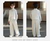 Spring Embroidered Hanfu Vest Set for Boys - Traditional Style Recitation & Performance Outfit