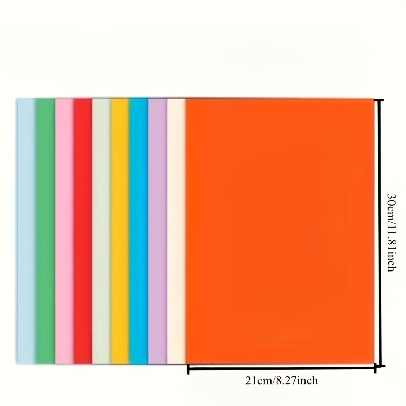 61-sheet A1 Multicolor Paper Set, Featuring 11 Vibrant Random Colors, Made of Thick and Smooth Craft Paper. Suitable for Craft