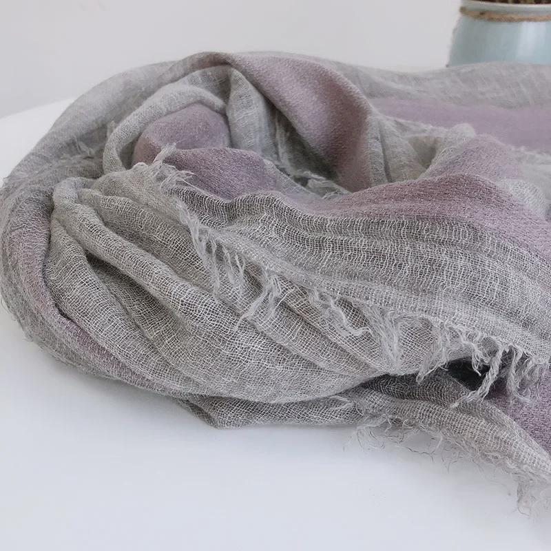 2023 Dark Gray Plus Size Wool Scarf for Women - Long, Warm, Versatile Winter Shawl