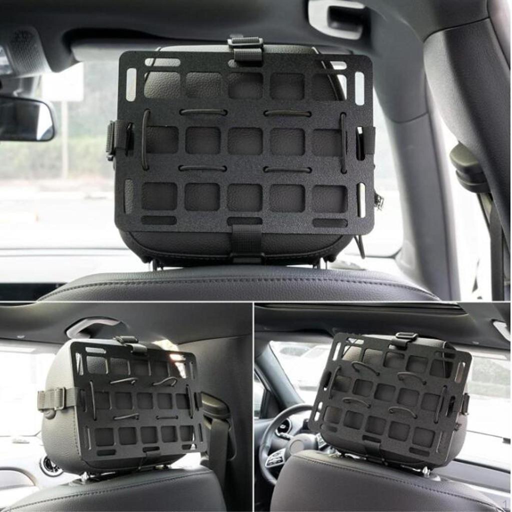 Rigid Molle Panel Portable Lightweight Easily Install Car Headrest Organizer