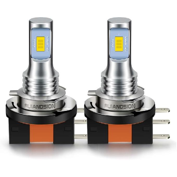 

Ruiandsion H15 LED Fog Light Amber Yellow Super Bright 3570 2SMD Chips LED Bulb for Car Daytime Running Lights DRL Pack of 2 2PCS жёлтый