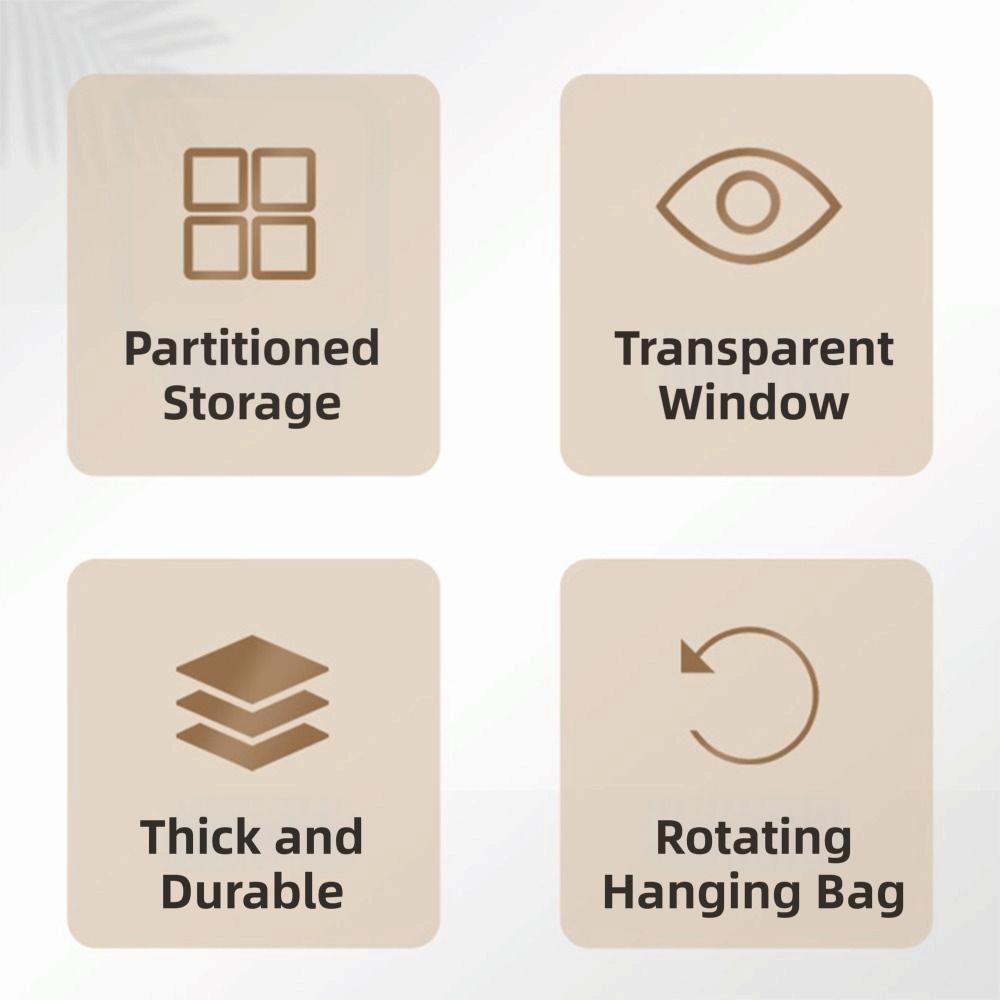 Foldable Women Jewelry Organizer Non-woven Hanging Storage Bag Ring Display Holder Wall Mounted