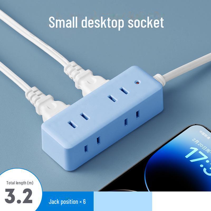 Dual Plug Socket with USB Ports - Two-Pin Extension Board