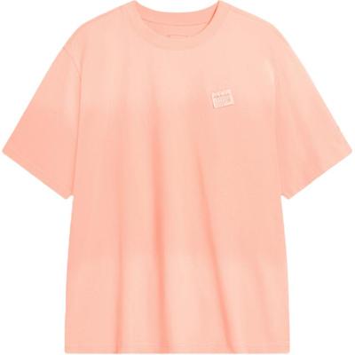 Breathable Comfortable Casual Short Sleeve T-Shirt Men Tops Melon-Orange AHSSF47-1