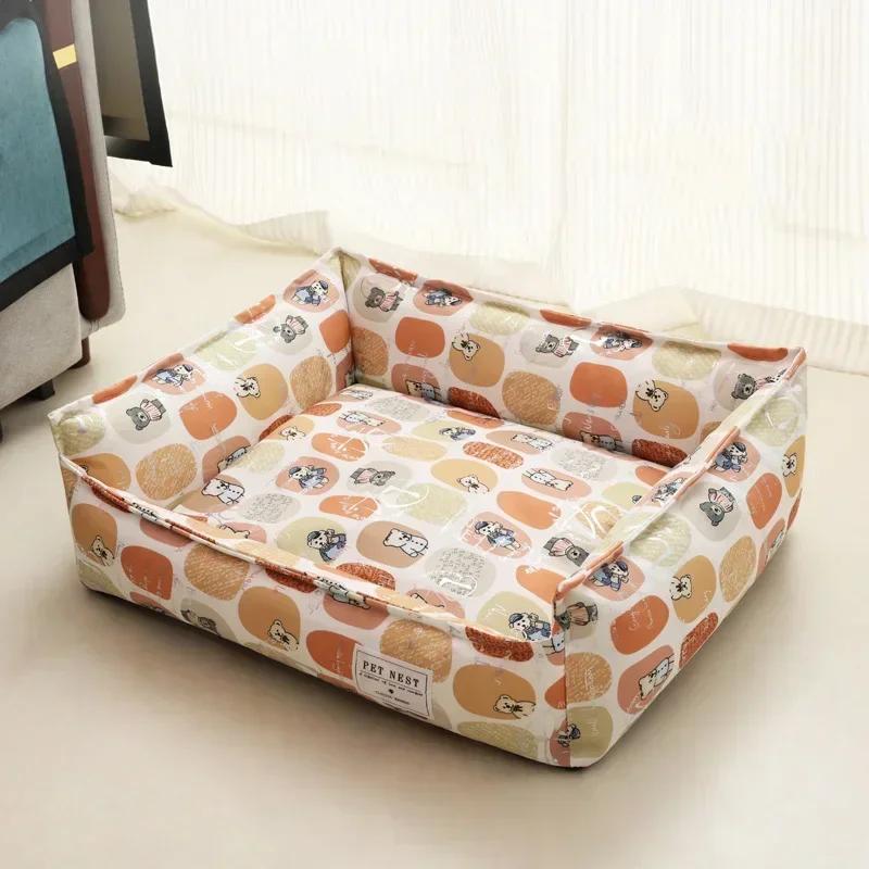 1PC Soft Sofa Dog Beds Warm Pet Mat for Puppy Cool Cushion Dog Sleeping Nest Pet Bed Removable Cozy Cat House Baskets Kennel