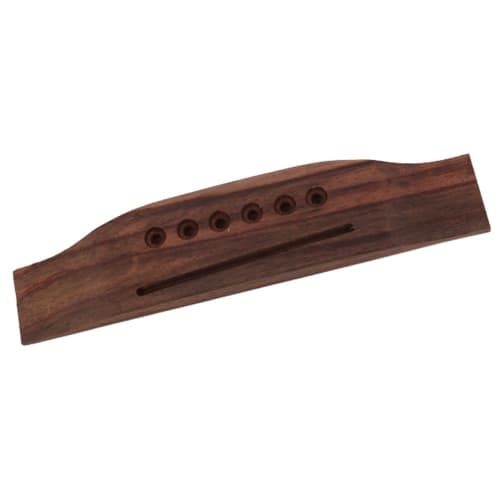 Yibuy 6-String Guitar Bridge, Rosewood Acoustic Guitar Bridge, 155x36.5mm