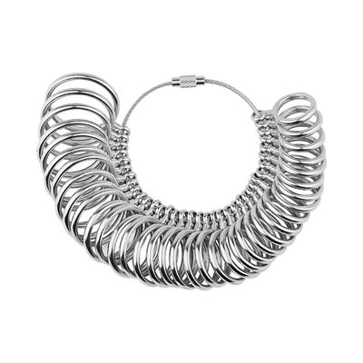 Metal Finger Ring Sizer Aluminum Alloy Ring Gauges Sizer Jewelry Making Measurement Mandrel Standard Size Tools