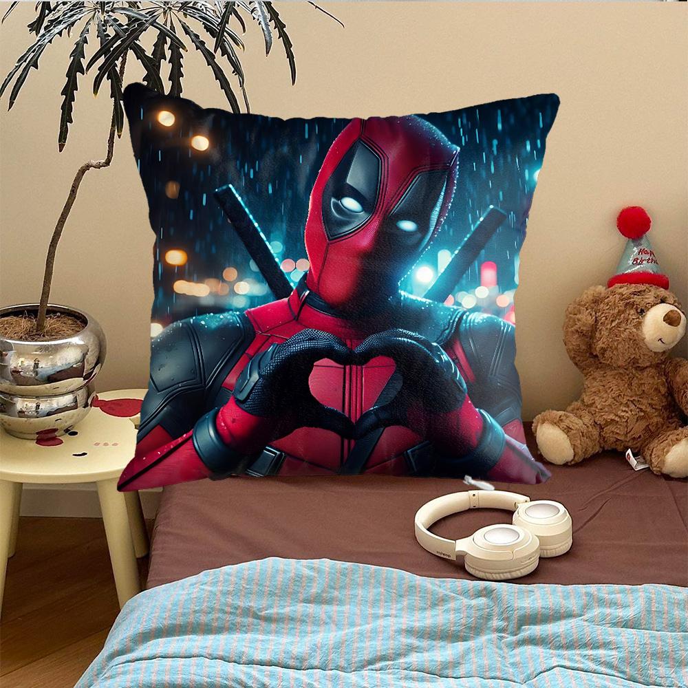 Home And Decoration Living Room Kawaii D-Deadpools Personalized Gift Pillowcase 45X45 Cushion Cover Pillows Decorative Holidays