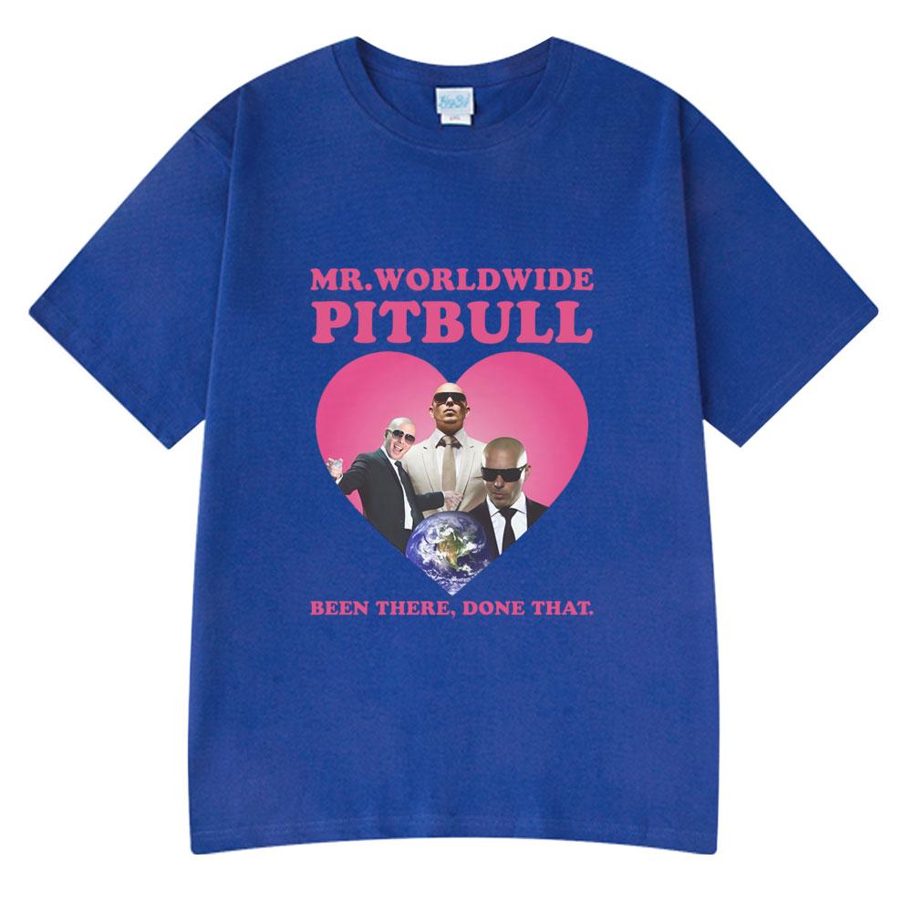 Rapper Pitbull Mr Worldwide Graphic Vintage Washed T Shirt Unisex Women Clothing Fashion Hip Hop Tshirts Summer Cotton Streetwear