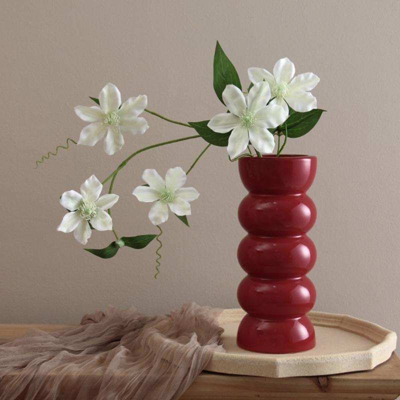 Flexible Silicone Flowerpot Mold Reusable DIY Resin Cement Molds Plaster Vases Moulds Craft Projects for Making Vase