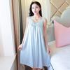 Women's Imitation Silk Nightgown & Pajamas - Summer Ice Silk Camisole, Large Size, Comfortable Homewear