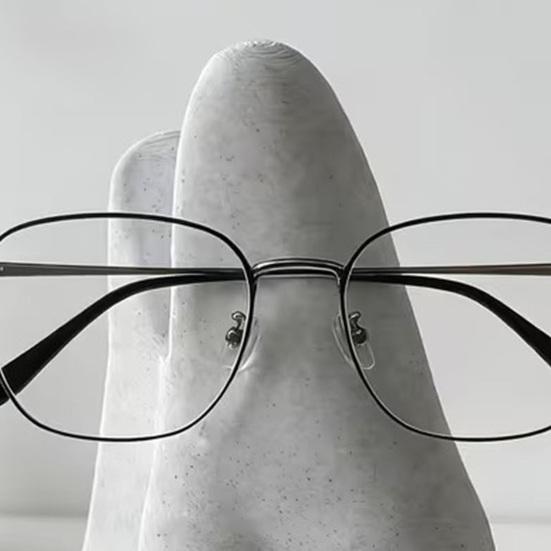 Nose Shaped Glasses Holder Stand, 3D Printed Abstract Human Face Sunglasses Display Rack, Eyewear Organizer for Desk, Shelf, Nightstand Decor