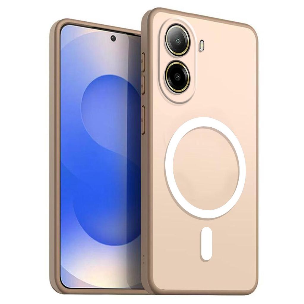 Magnetic Iron Ring Phone Case for Xiaomi POCO X7 Pro 5G Matte Soft TPU Shockproof Cover