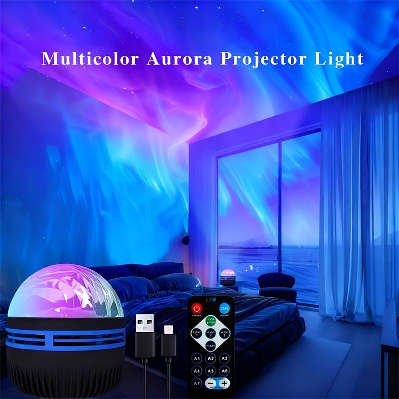 USB nabíjateľný projektor hviezdnej oblohy Galaxy Starlight Stmievateľný svetelný pás na projekciu atmosféry polárnej žiary Diaľkové ovládanie Fantasy téma Dekor