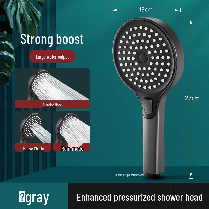 German High-Pressure Rainfall Shower Head Set - Extra Strong Water Output for Household Bathrooms
