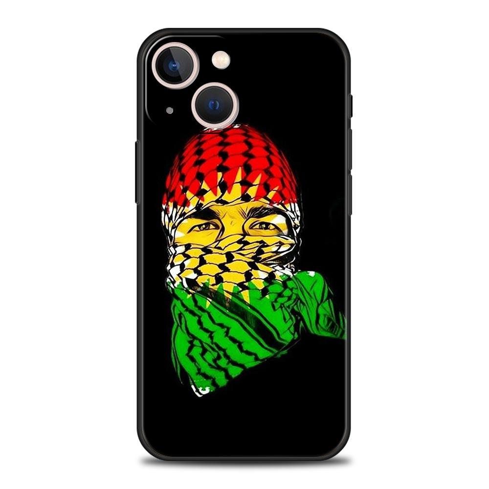 

Kurdistan Flag Luxury Phone Case For iPhone 13 15 14 12 Mini 11 Pro MAX XR X SE XS 7 8 Plus Silicone Black Protection Cover iPhone 12 mini