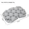 Inflatable Seat Cushion Polyester Comfortable Portable Air Seat Pad Pressure Relief Cushion For Camping Office Chair Car Travel