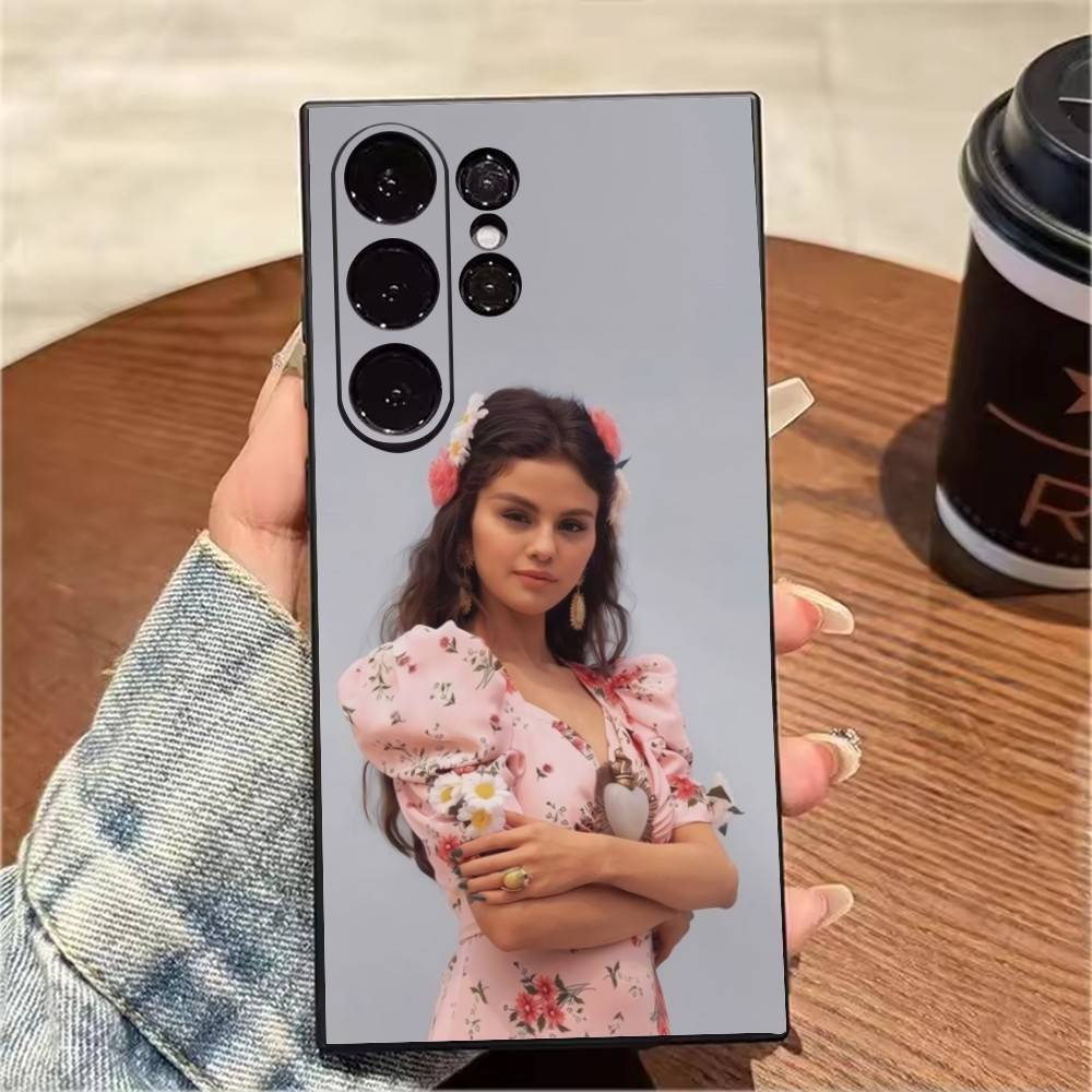 Selly S-SelenaS G-Gomez Phone Case For Samsung S25,S24,S21,S22,S23,S20,Ultra,S26,Plus,Fe,Note,5G Black Cover