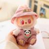 17cm Second Gen Labubu Blind Box Doll Clothes: Cute Sit-Party Overalls Set