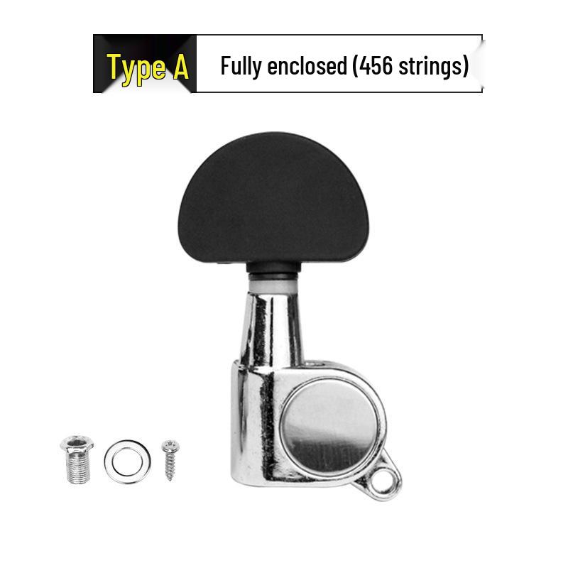 Wooden Folk Guitar Tuning Knobs: Fully Enclosed & Semi-Enclosed Adjusters
