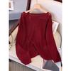 Fashion Plus Size Women Clothing Chubby Girl Round Neck Western Style Hollow-out Sexy Over Fit Knit Cover Up Long Sleeve Sun Protection Clothing