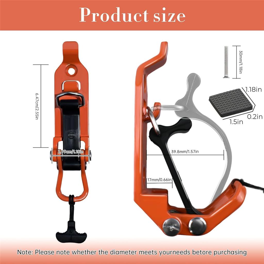 2025+ Shovel Mount for Roof Rack and Wall, Metal Rubber Clamp Mounting Kit, Quick Release Holder Car Accessories for Roof