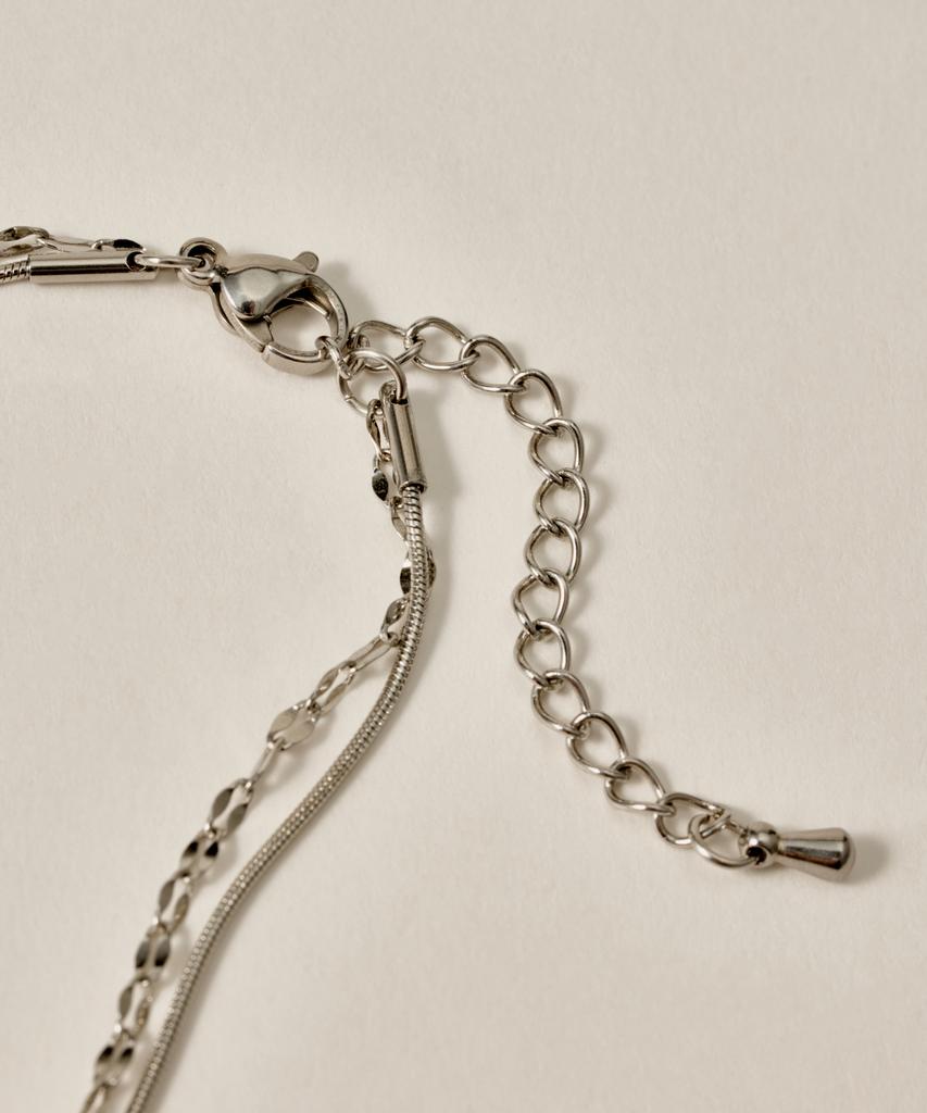 Novice Tokyo Petal & Round Chain Bracelet [Stainless] / Silver