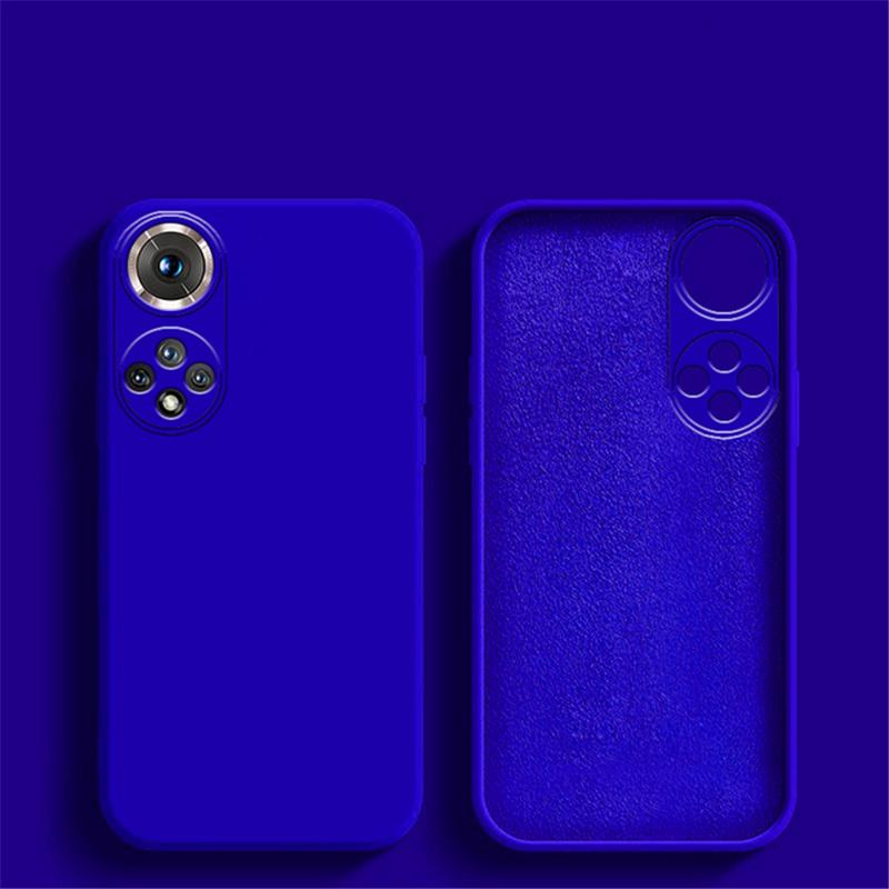 Soft Square Liquid Silicone Phone Case For Huawei Honor 80 70 60 50 Pro SE Cover