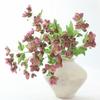 Fiore Artificiale in Seta Realistica 55cm Oggetti di Scena per Foto Rose Invernali in Seta Rami di Elleboro Decorazione per la Casa