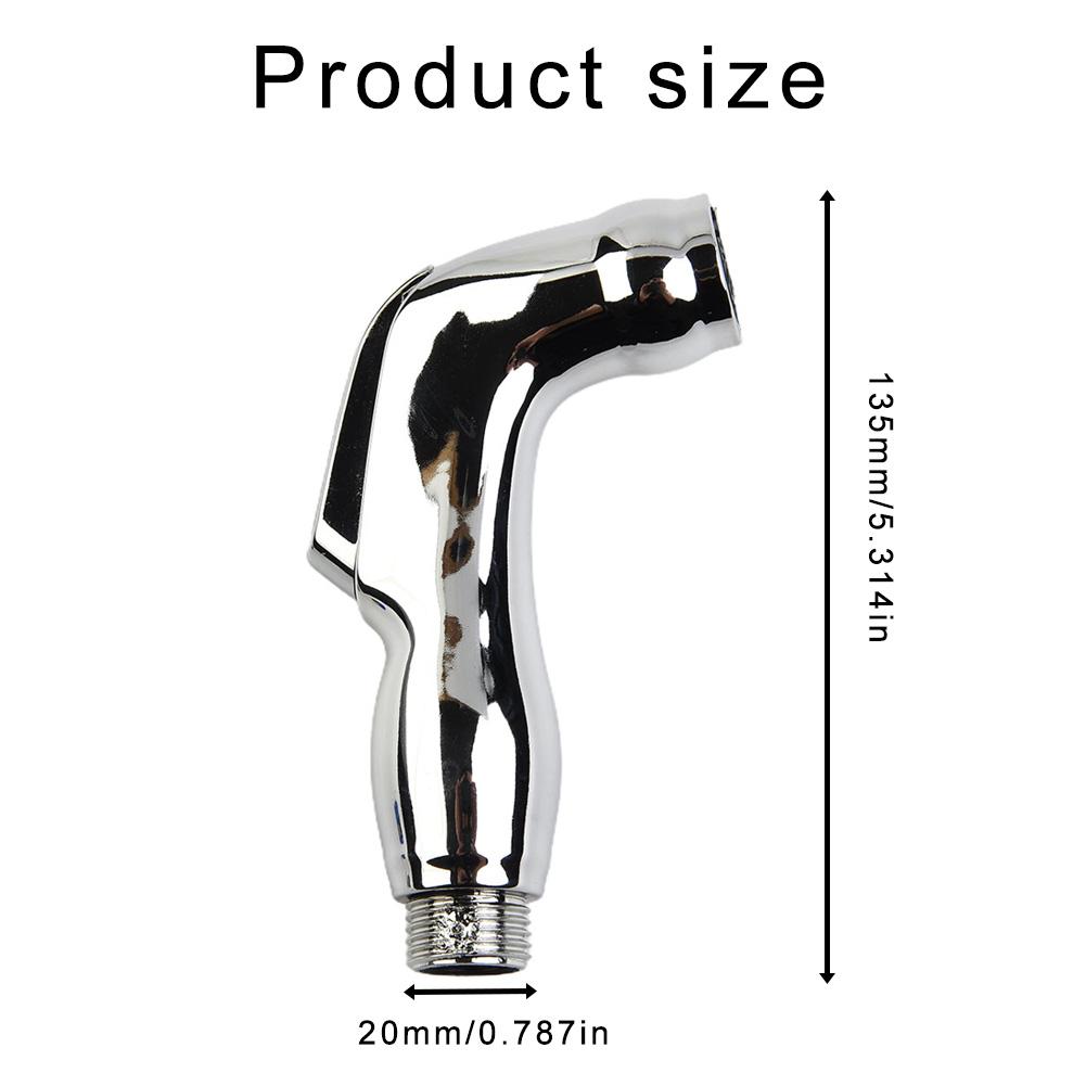 Shower Heads Bidet Spray Bathroom Bathroom Spray Kit Douche Hand Held Hygienic PU/ABS Shower Head Bidet Silver