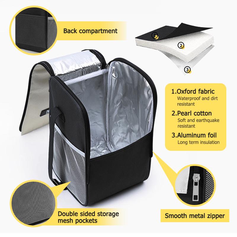 Insulated Lunch Bag Insulation Bento Pack Food Storage Handbag For KIA K5 K2 Optima Soul Spectra Niro Cadenza Sephia Carens BO2