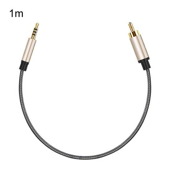 1/2m RCA to AUX 3.5mm Jack Coaxial Audio Connector Cable for Xiao-mi 1/2 TV