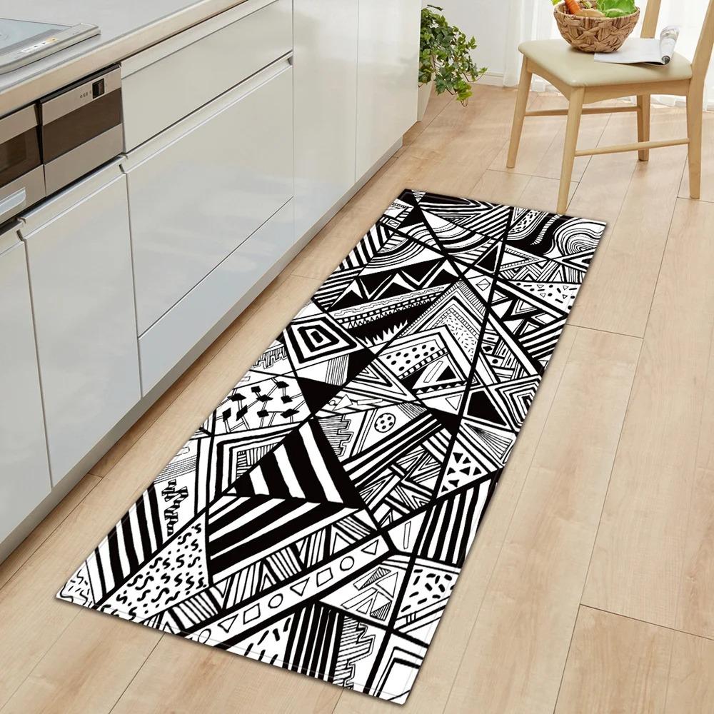 Geometric Creative Printing Home Kitchen Floor Mats Door Front Decoration Floor Mats