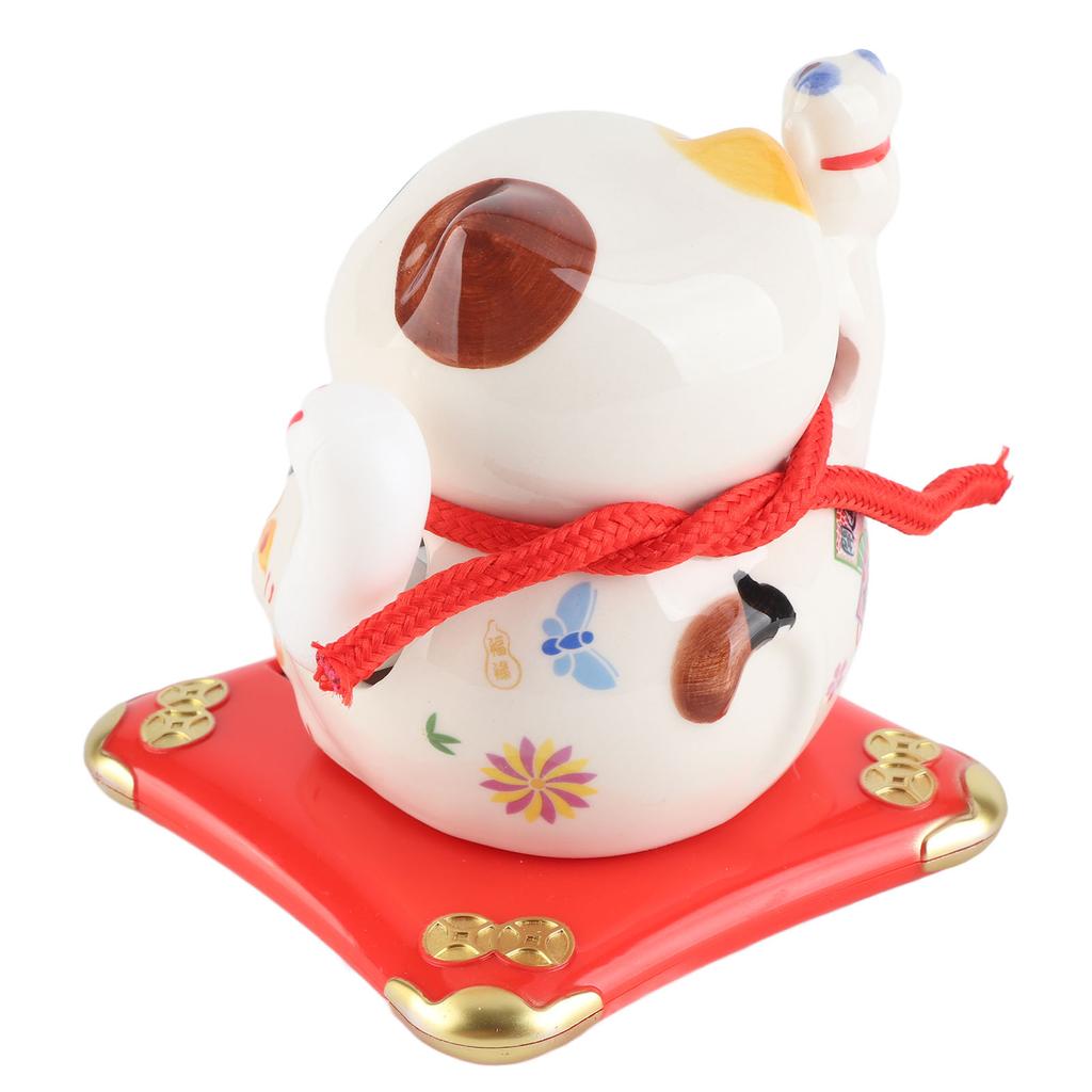 Ceramic Wealth Welcoming Cat Ornament Desktop Fortune Cat Craft for Home Shop Store Business GiftType 3