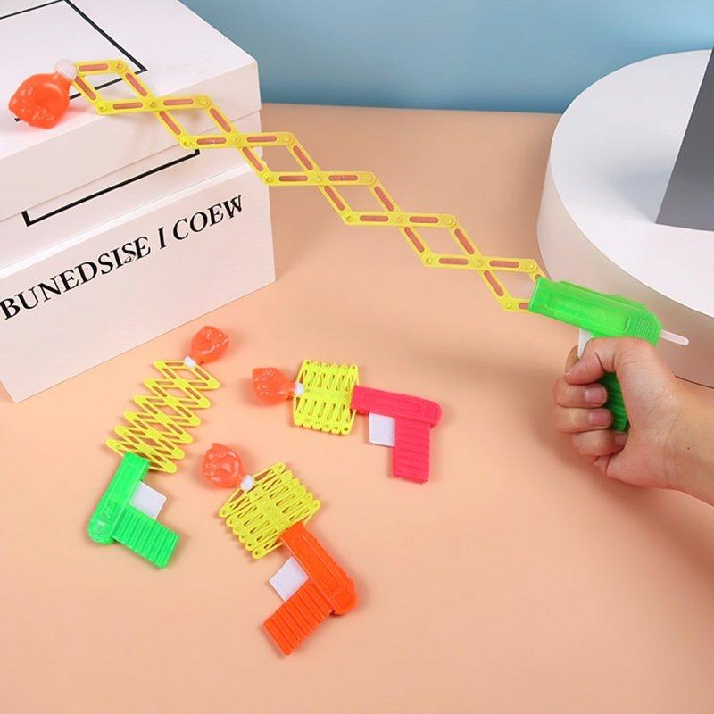 Fun 2Pcs Telescopic Fist Toy Kids Birthday Halloween Christmas Carnival Party Supplies Gift Rewards Novelty Gag Toy For Play
