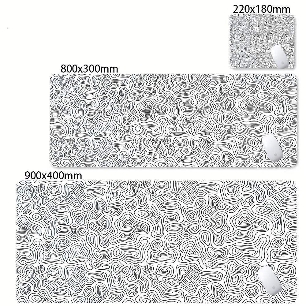 Minimalist Contour Line Extended Mouse Pad Waterproof Antislip Nonslip Desk Mat