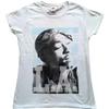 Tupac T Shirt LA Skyline Logo Official Womens Skinny Fit White XXL