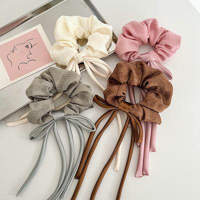 Rabo de cavalo elástico faixa de cabelo acessórios de cabelo faixa arco alto elástico plissado corda de cabelo