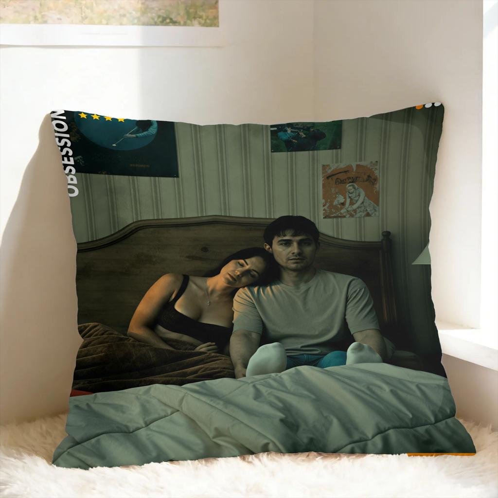 O-Obsession Movie Pillow Cover Kawaii Pillow Case For Sofa Couch Bed Living Room Comfy Cushion Cover Gift