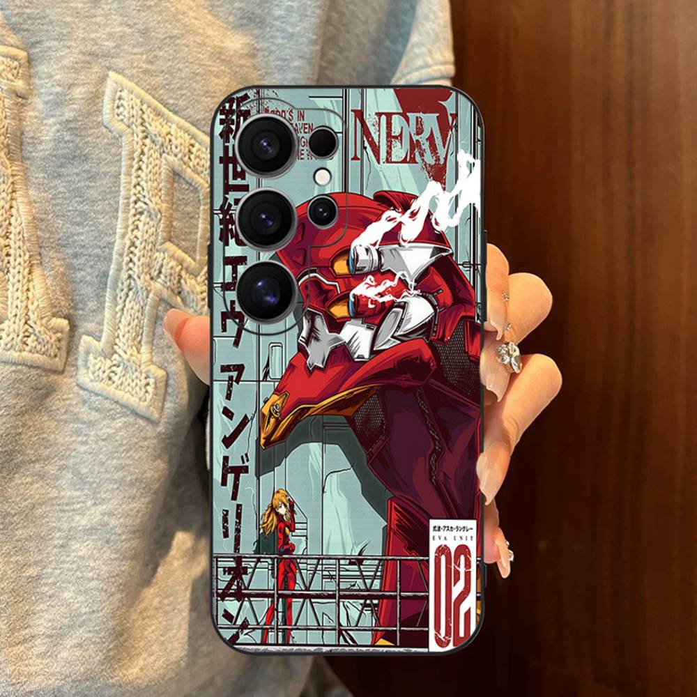 Hot Anime E-Evangelions Phone Case For Samsung S 24 Fe 25 Ultra Plus 20 Lite 21 30 22 23 24 22 Ultra 5G Fundas