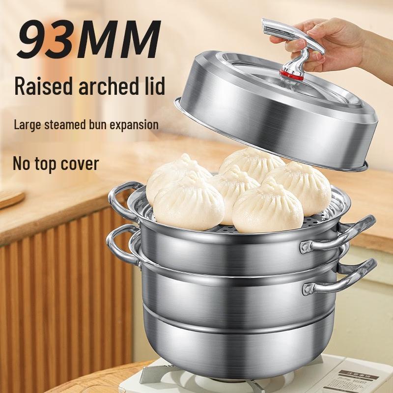 Wutuo 304 Stainless Steel Induction Steamer Pot