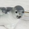 2Pcs Ceramic Little Sea Lion Seal Design Chopstick Holder Household Decor Chopstick Rest Pillow Kitchen Tableware