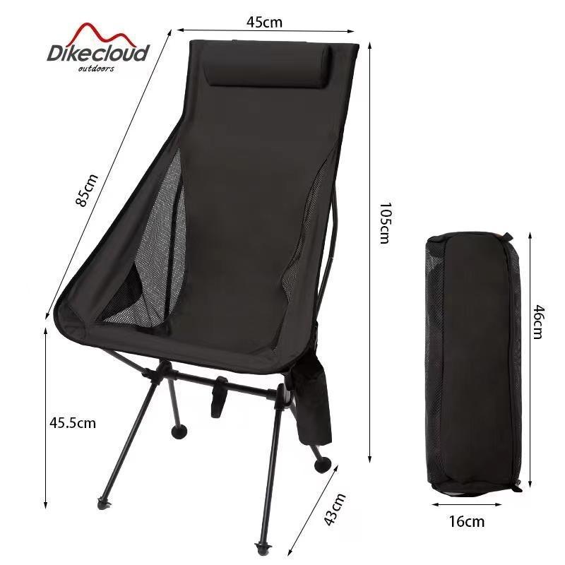 Estrutura Leve de Liga de Alumínio, Suporta 300 Lbs, Tecido Resistente ao Desgaste e à Ruptura, Mobiliário para Camping/Pesca/Exterior
