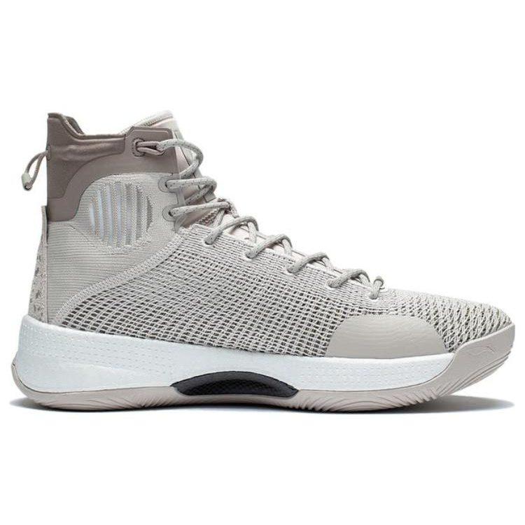 Li Ning YuShuai 13 Boom Sand Hawk Slip Resistant, Abrasion Resistant, Lightweight High top Basketball Shoes Men's Gray ABAP065-21