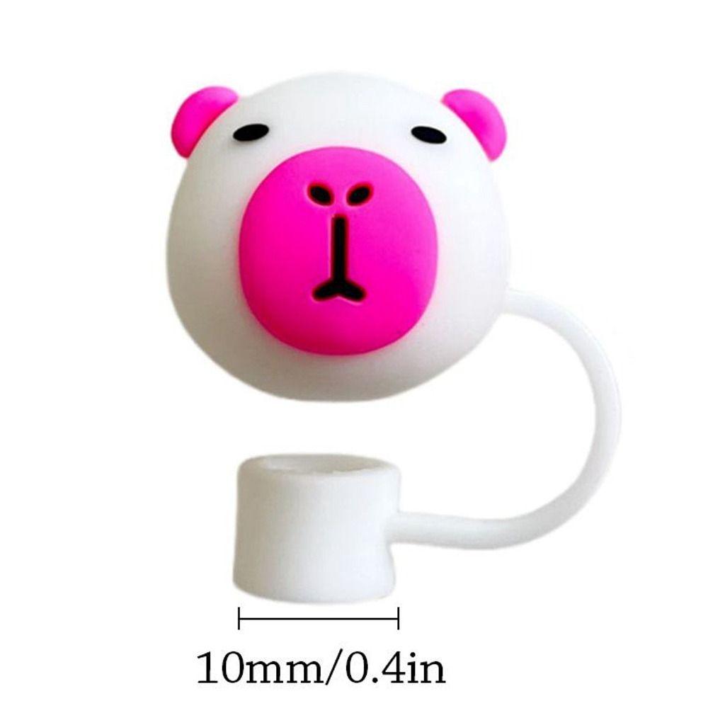 Reusable Silicone Straw Plug Splash Proof Cup Accessories Straw Tips Cover Kitchen Tool Drinkware Drinking Dust Cap Bottle