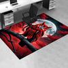 Office Carpet Red Owl Design for Sofa Protection Under Chairs