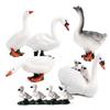 Realistic Farm Animal Models: Big Yellow Duck, Rooster, Turkey, Goose, and Swan
