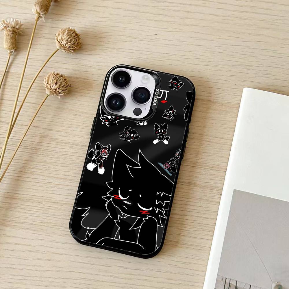 Boykisser Wallpaper Phone Case For iPhone 17,16,15,14,13,12,11,Pro Max,Plus Candy Silver Cover